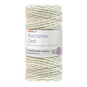 Macrame Cord Twisted 280g 3mm 93m Cream