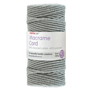 Macrame Cord Twisted 280g 3mm 93m Silver Grey