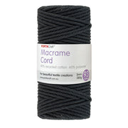 Macrame Cord Twisted 280g 3mm 93m Black