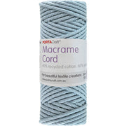 Macrame Cord Twisted 39m 3mm - Baby Blue