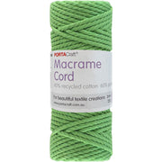 Macrame Cord Twisted 39m 3mm - Bright Green