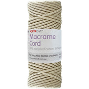 Macrame Cord Twisted 39m 3mm - Natural