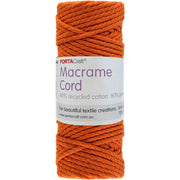 Macrame Cord Twisted 39m 3mm - Orange