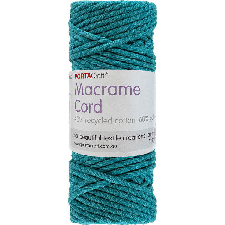 Macrame Cord Twisted 39m 3mm - Patina