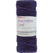Macrame Cord Twisted 39m 3mm - Violet