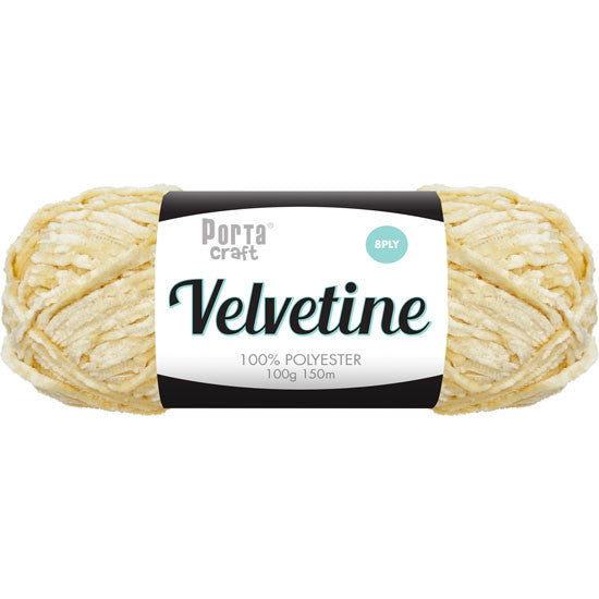 Velvetine Yarn 100g 150m Ivory