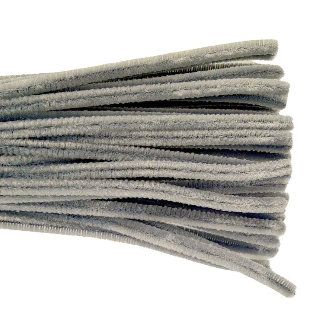 Koala Grey Pipe Cleaners 6mm 50pk