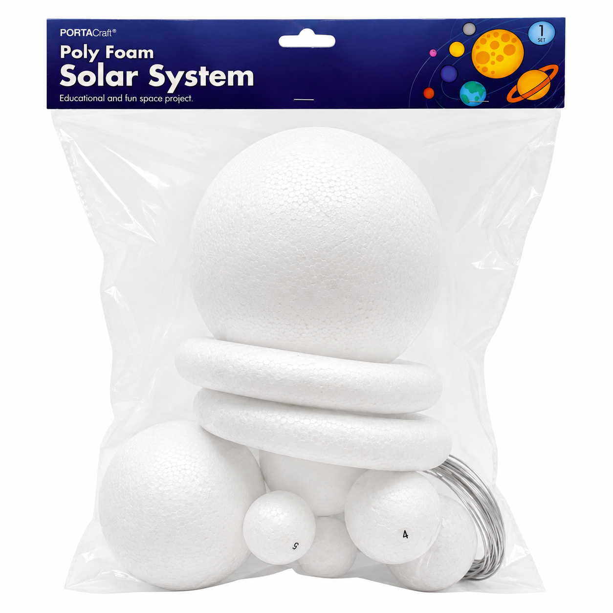 Poly Foam Solar System educational kit for DIY science education projects