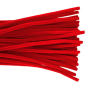 Chenille Stems 6mm 50pk Red