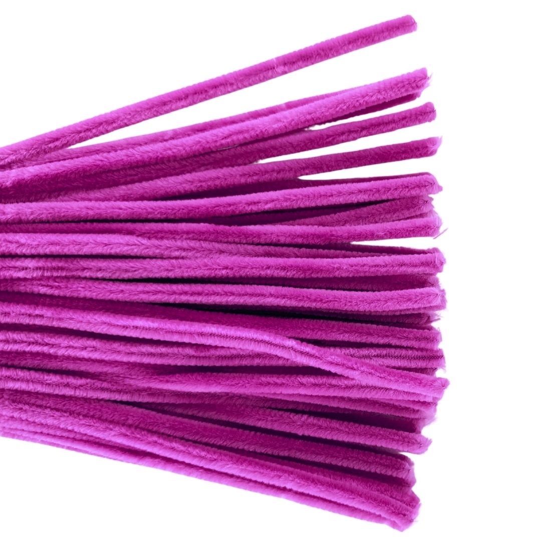 Chenille Stems 6mm 50pk Purple