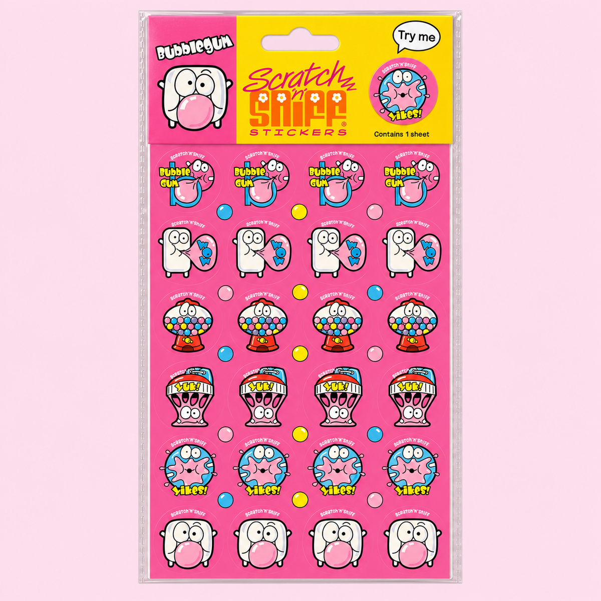 Bubblegum Scratch N Sniff Stickers