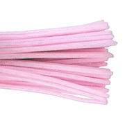 Chenille Stems 6mm 50pk Light Pink
