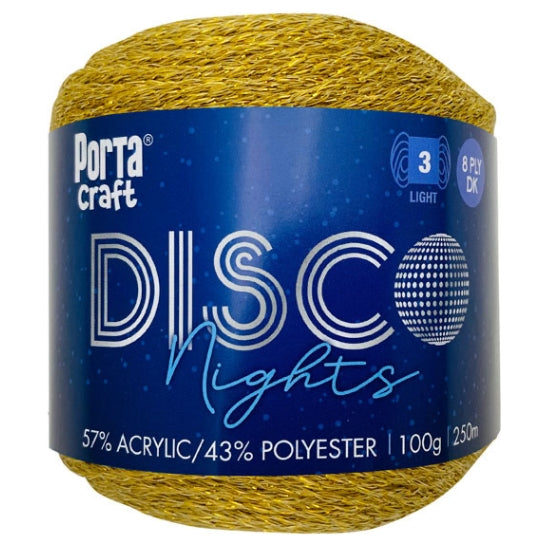 Disco Nights Sparkle Yarn 100g 250m Sunstone