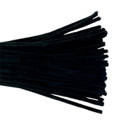 Chenille Stems 6mm 50pk - Black