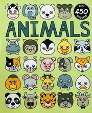 Mixed animal design sticker booklet with 450 stickers for decorating school books and craft projects