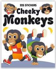 Playful monkey-themed sticker booklet with 225 stickers for activity packs, rewards and craft fun