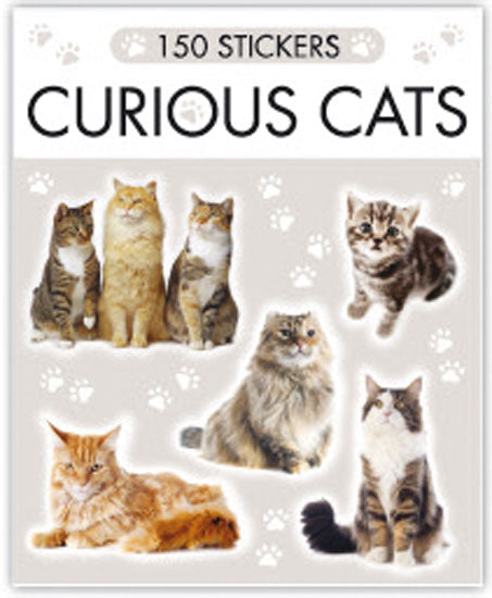 Feline-themed sticker booklet with 150 cute cat designs for journaling, notebooks and scrapbooking