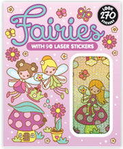 Whimsical fairy sticker booklet with 270 designs including 90 sparkly foil-style stickers for magical crafts