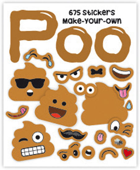 Cheeky humour sticker booklet packed with 675 fun designs for kids rewards, journals and craft time