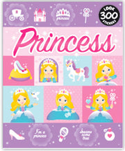 Royal themed sticker booklet with 300 charming designs for diaries, party crafts and imaginative play