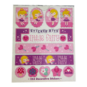 Small fairy themed sticker booklet with 255 whimsical designs for journals, notebooks and craft projects