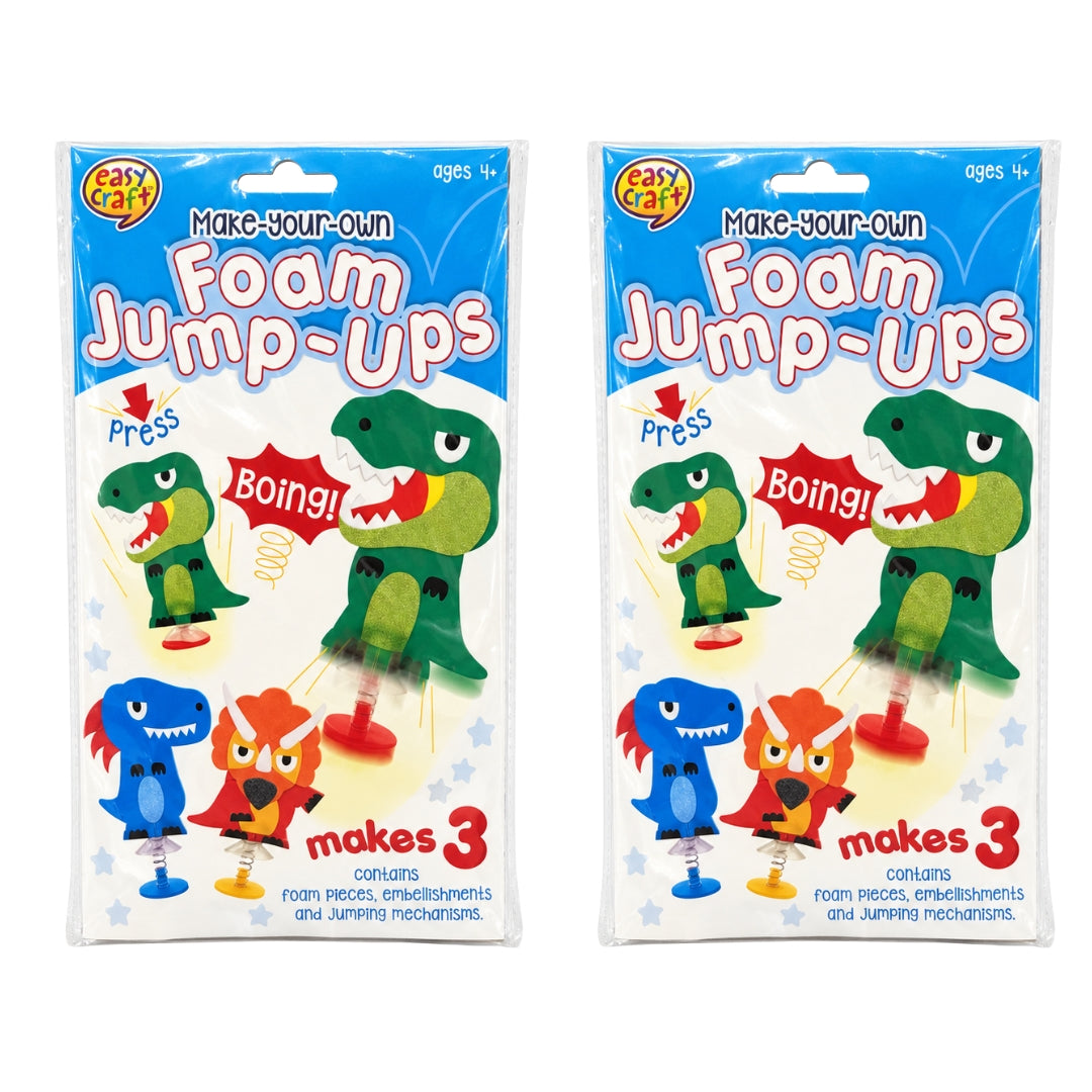 Foam Jump-Ups Craft Kit Dinosaurs 2pk
