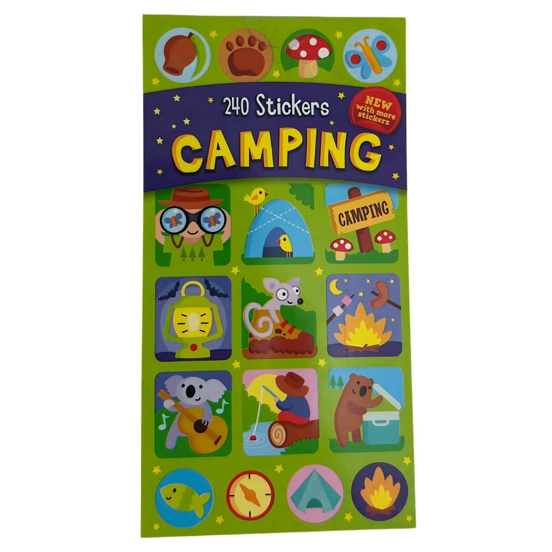 Sticker Books - Camping 240 Stickers