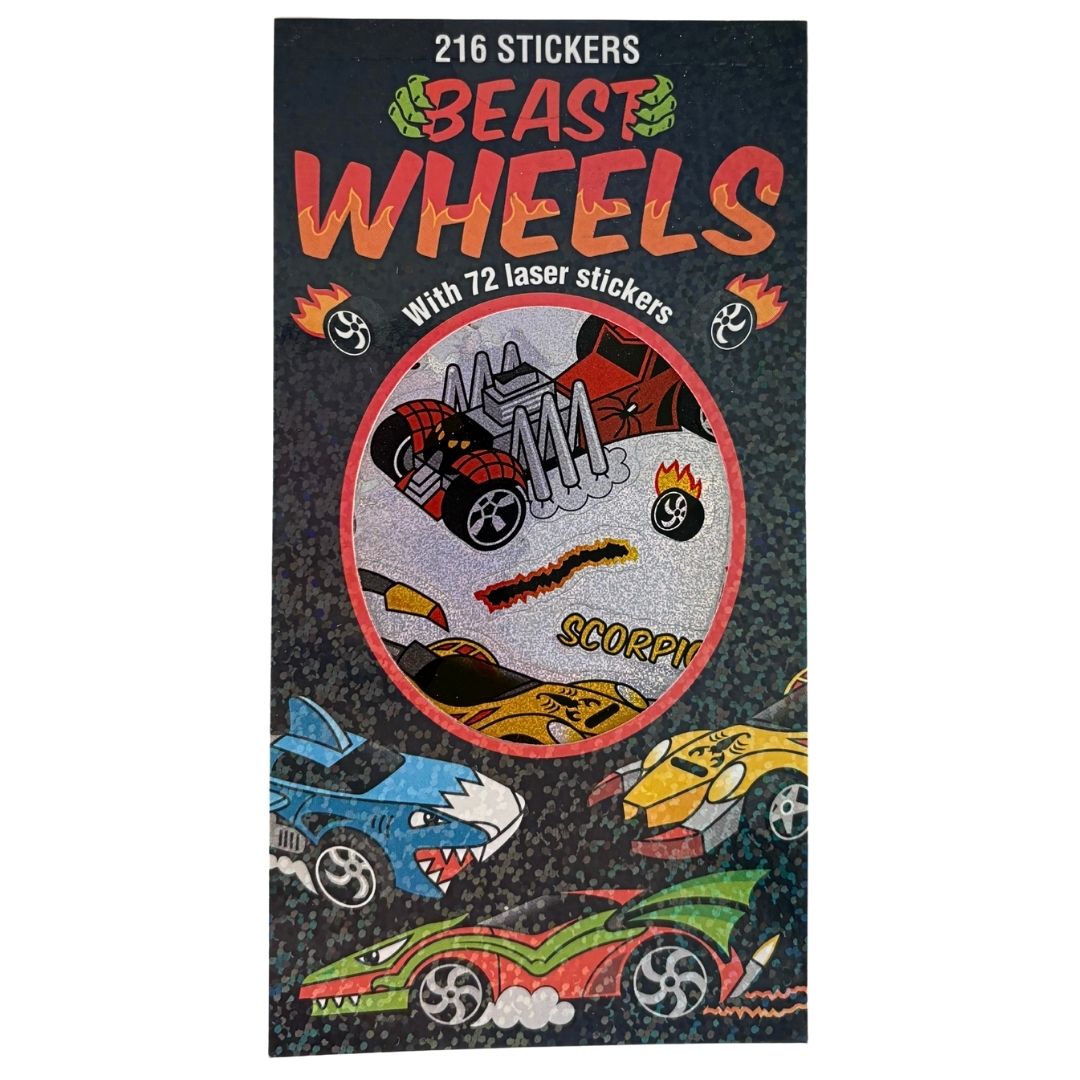 Sticker Books - Beast Wheels 216 Stickers