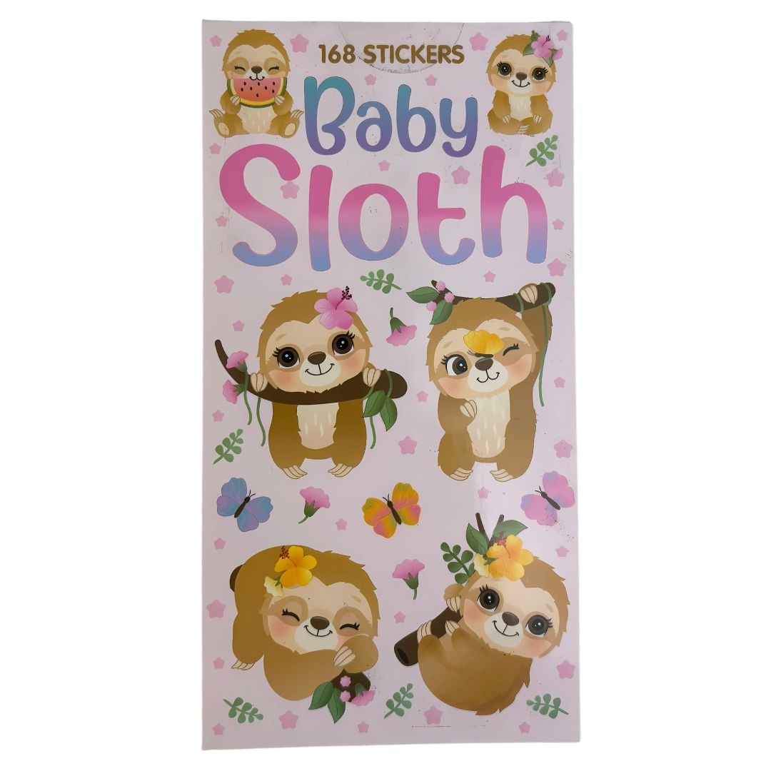 Sticker Books - Baby Sloth 168 Stickers