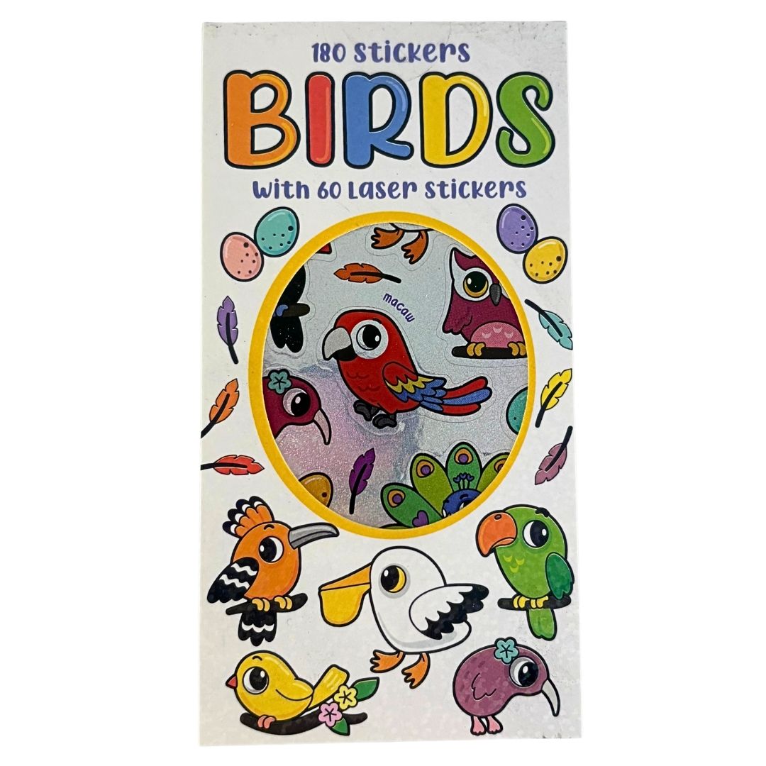 Sticker Books - Birds 180 Stickers