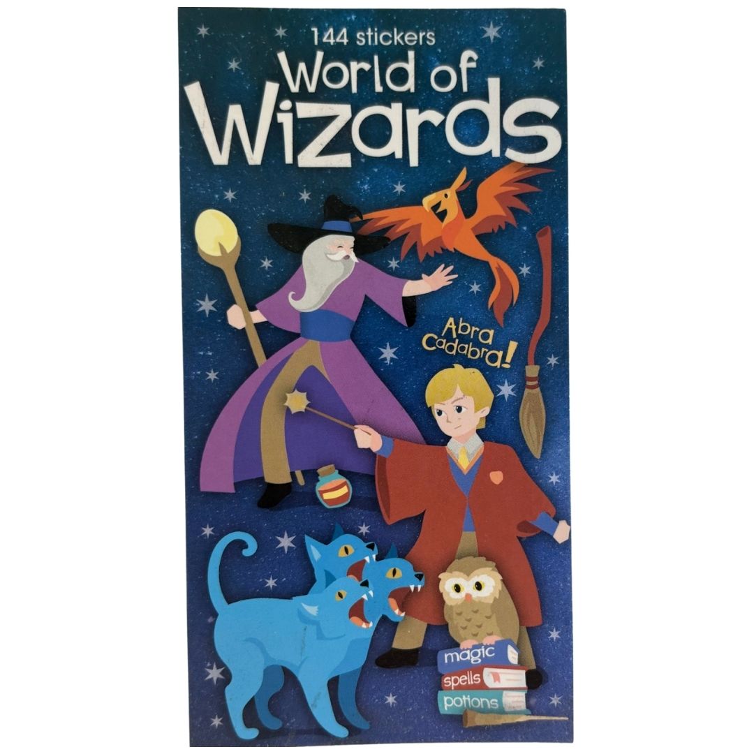 Sticker Books - World Of Wizards 144 Stickers
