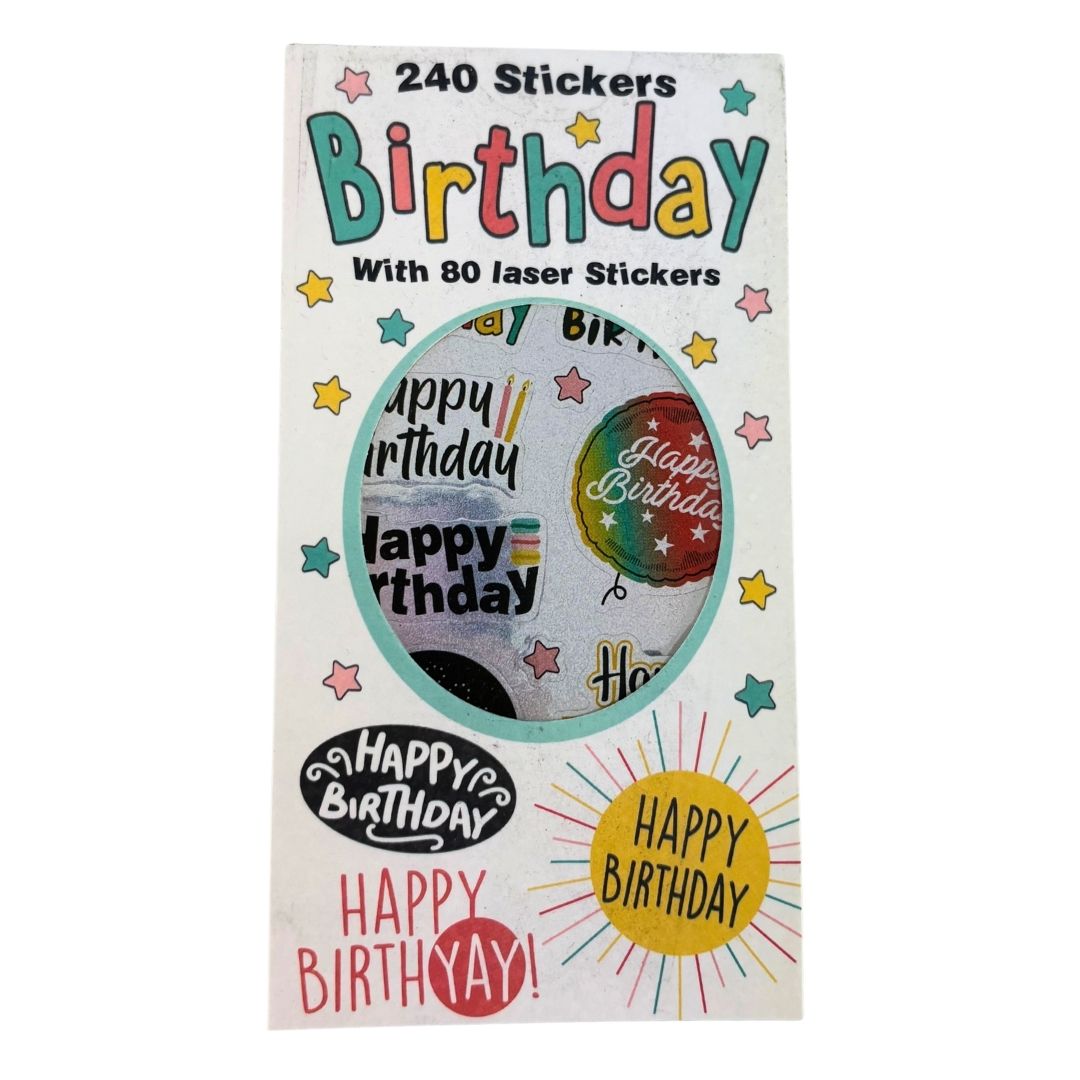 240 Sticker Sticker Books - Birthday 240 Stickers – Craft Vault