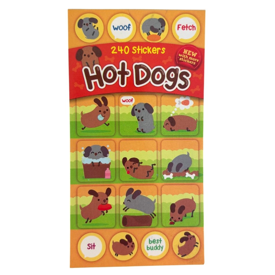 Sticker Books - Hot Dogs 240 Stickers