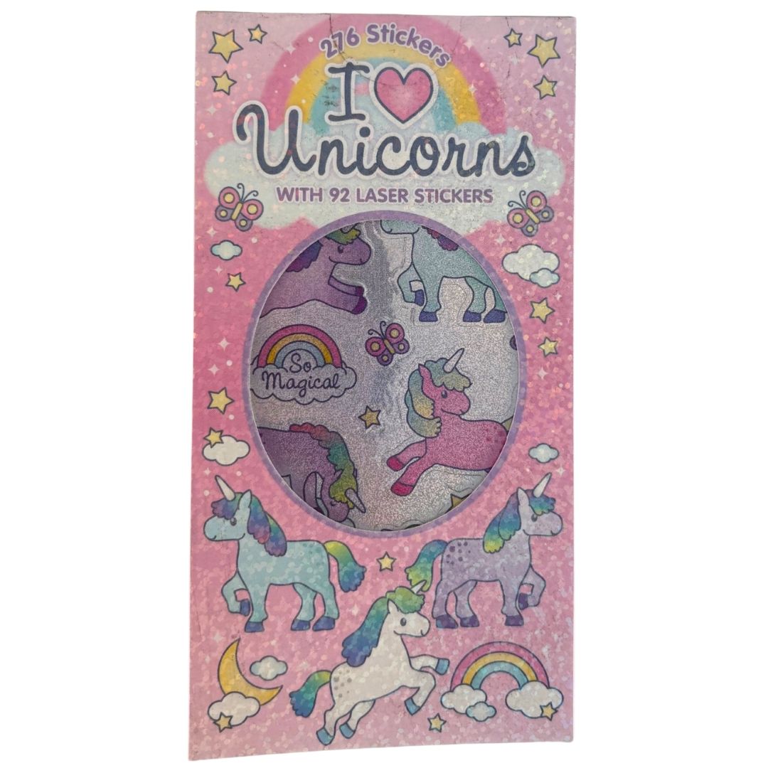 Sticker Books - I Love Unicorns (02) 276 Stickers