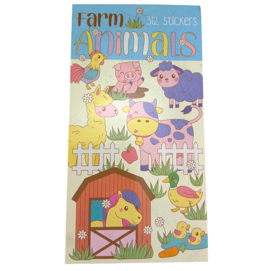 Sticker Books - Farm Animals (02) 312 Stickers