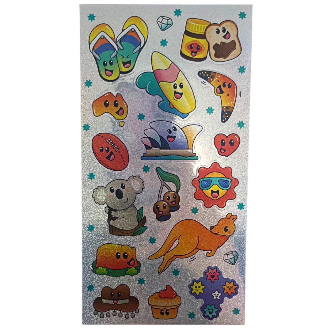 Sticker Books - Aussie (02) 216 Stickers
