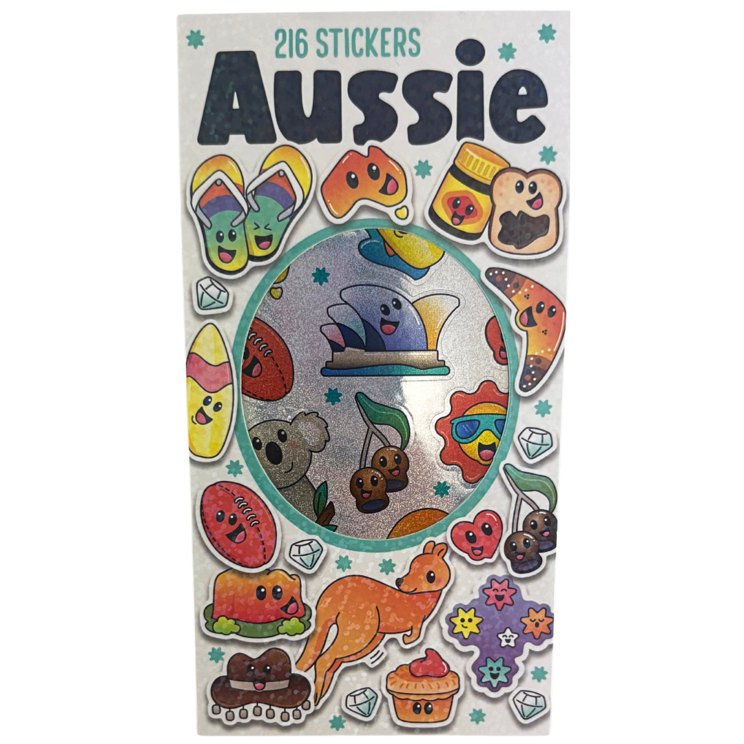 Sticker Books - Aussie (02) 216 Stickers