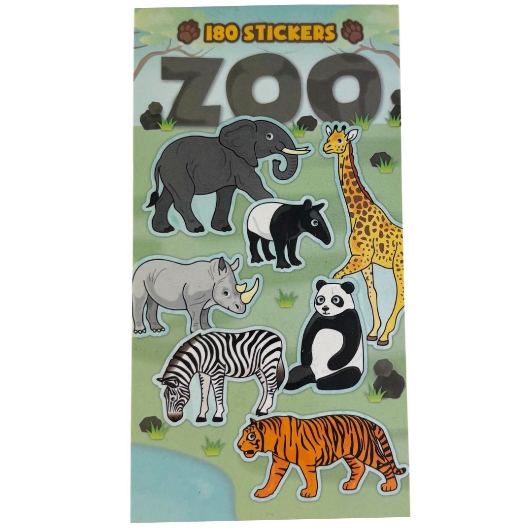 Sticker Books - Zoo 180 Stickers