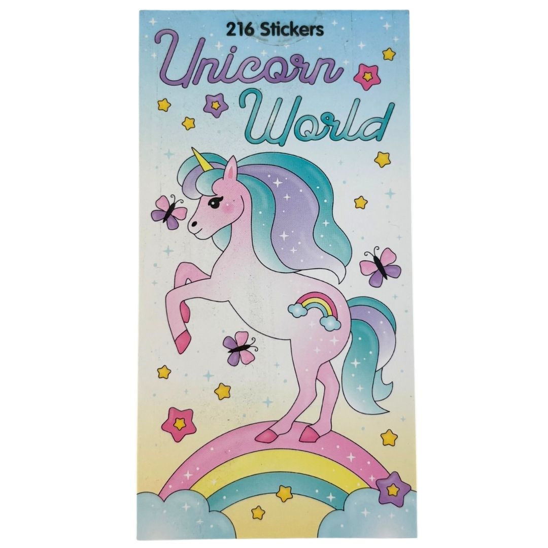 Sticker Books - Unicorn World 216 Stickers