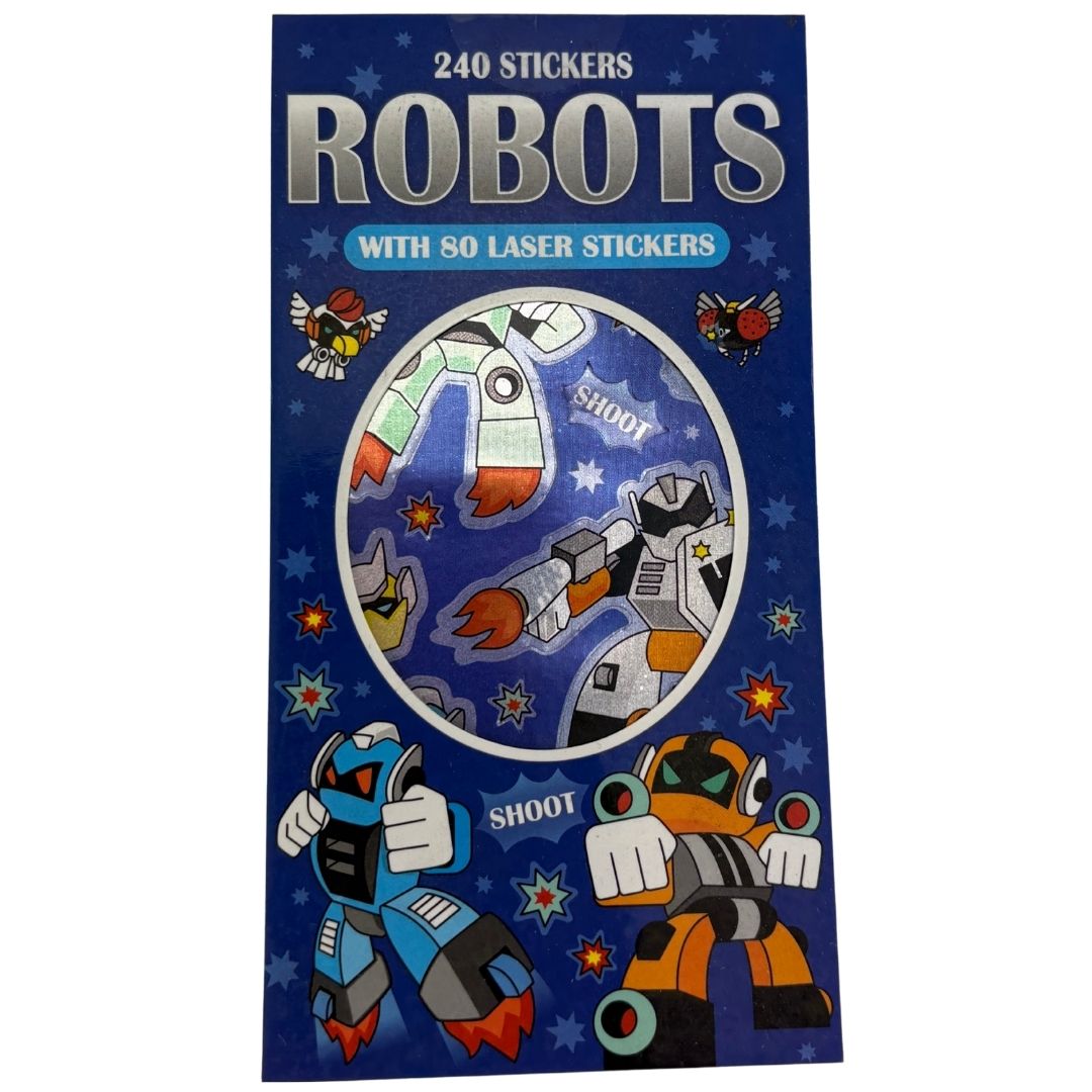 Sticker Books - Robots 240 Stickers
