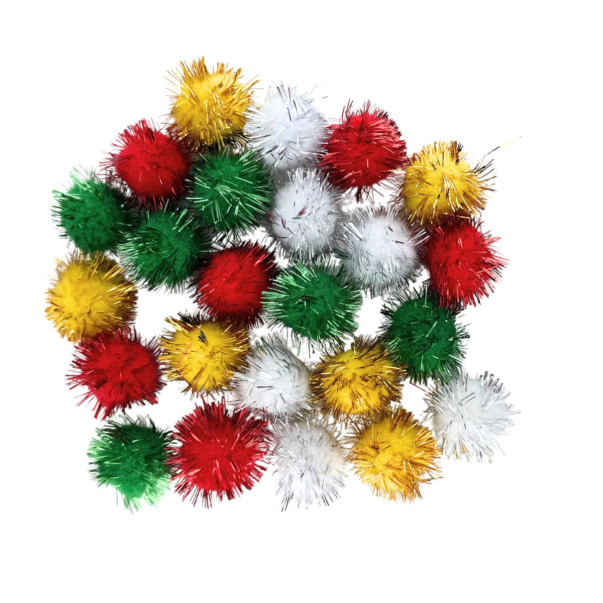 Tinsel Pom Poms Craft