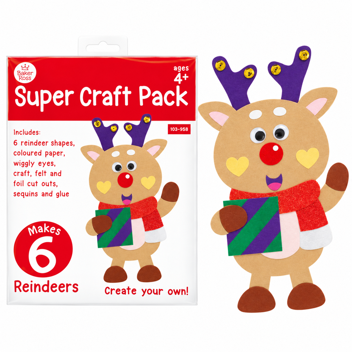 Make Your Own Reindeer Super Craft Pack