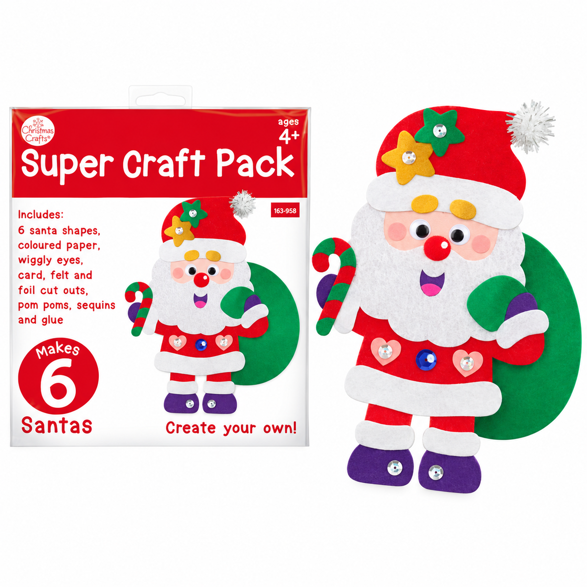 Make Your Own Santa Super Craft Pack