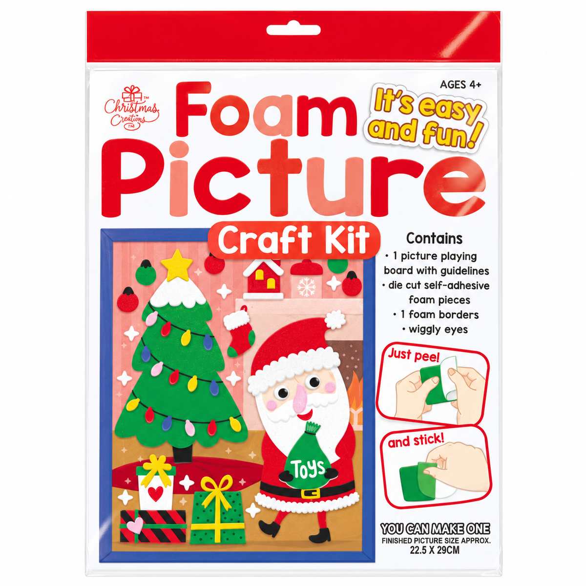 Santa Foam Picture Art Kit