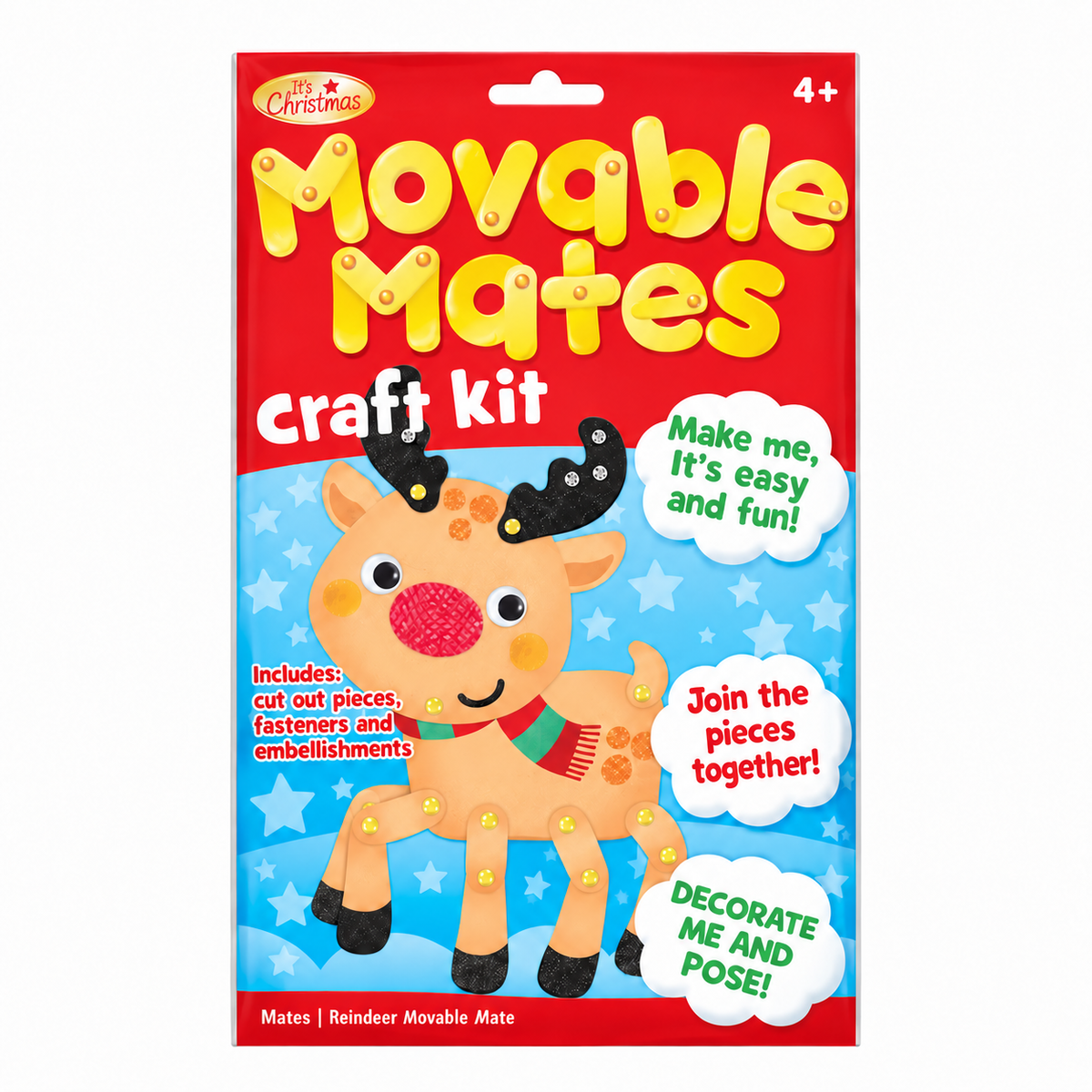 Reindeer Movable Mates Craft Kit