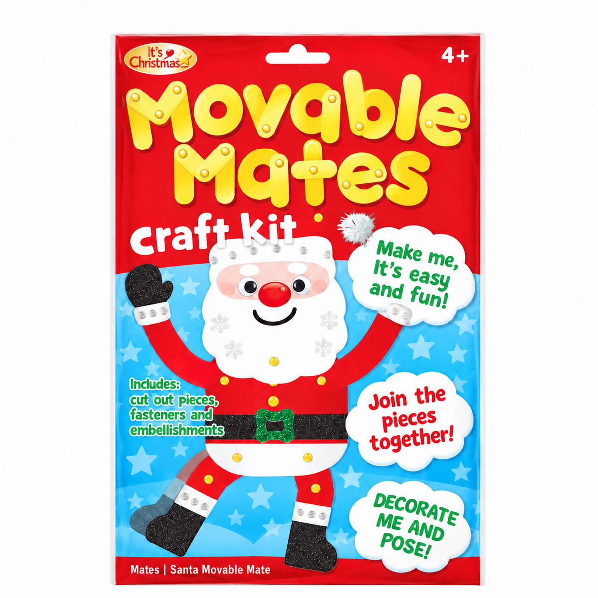 Santa Movable Mates Craft Kit