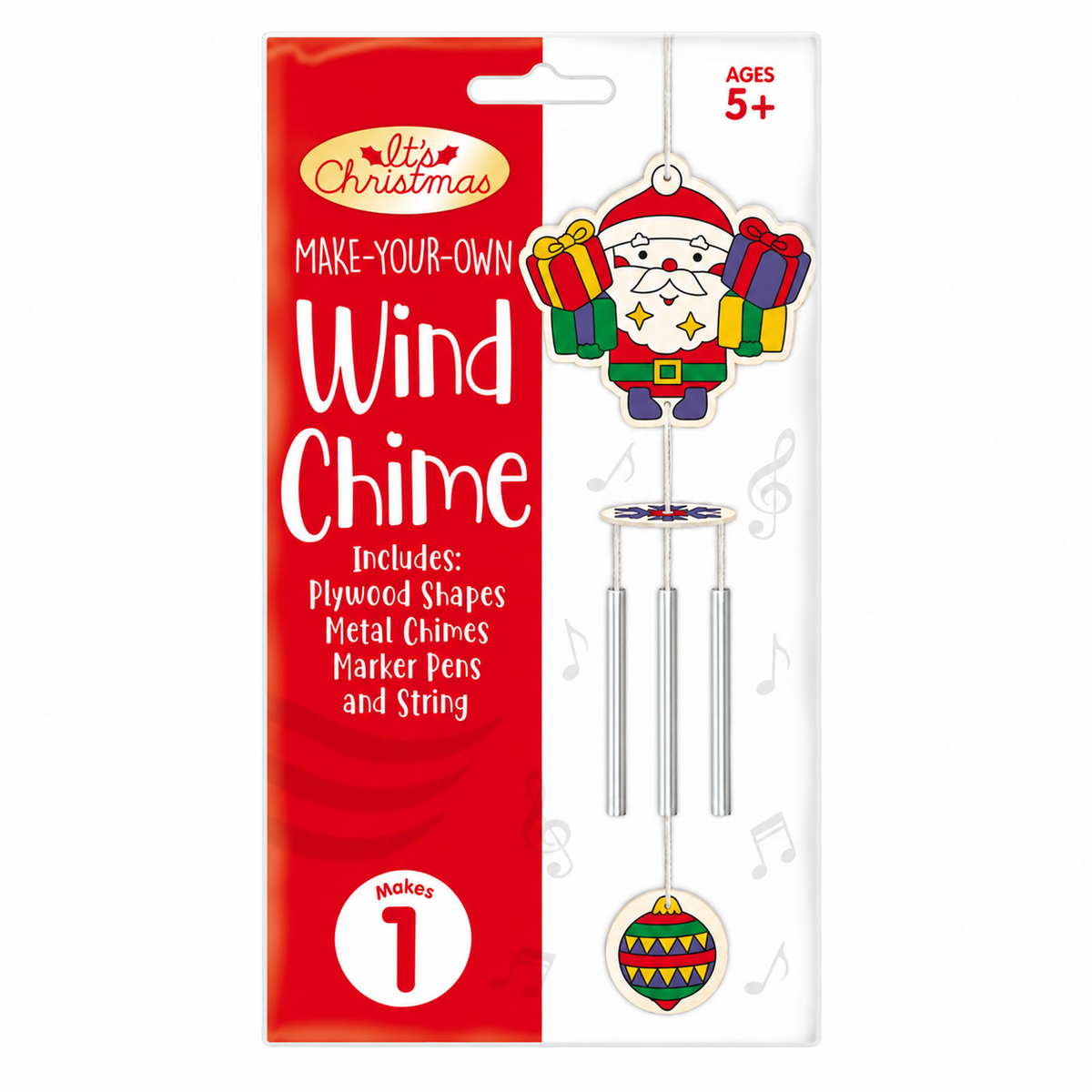 Decorate Your Own Wind Chime Kit - Santa with Presents