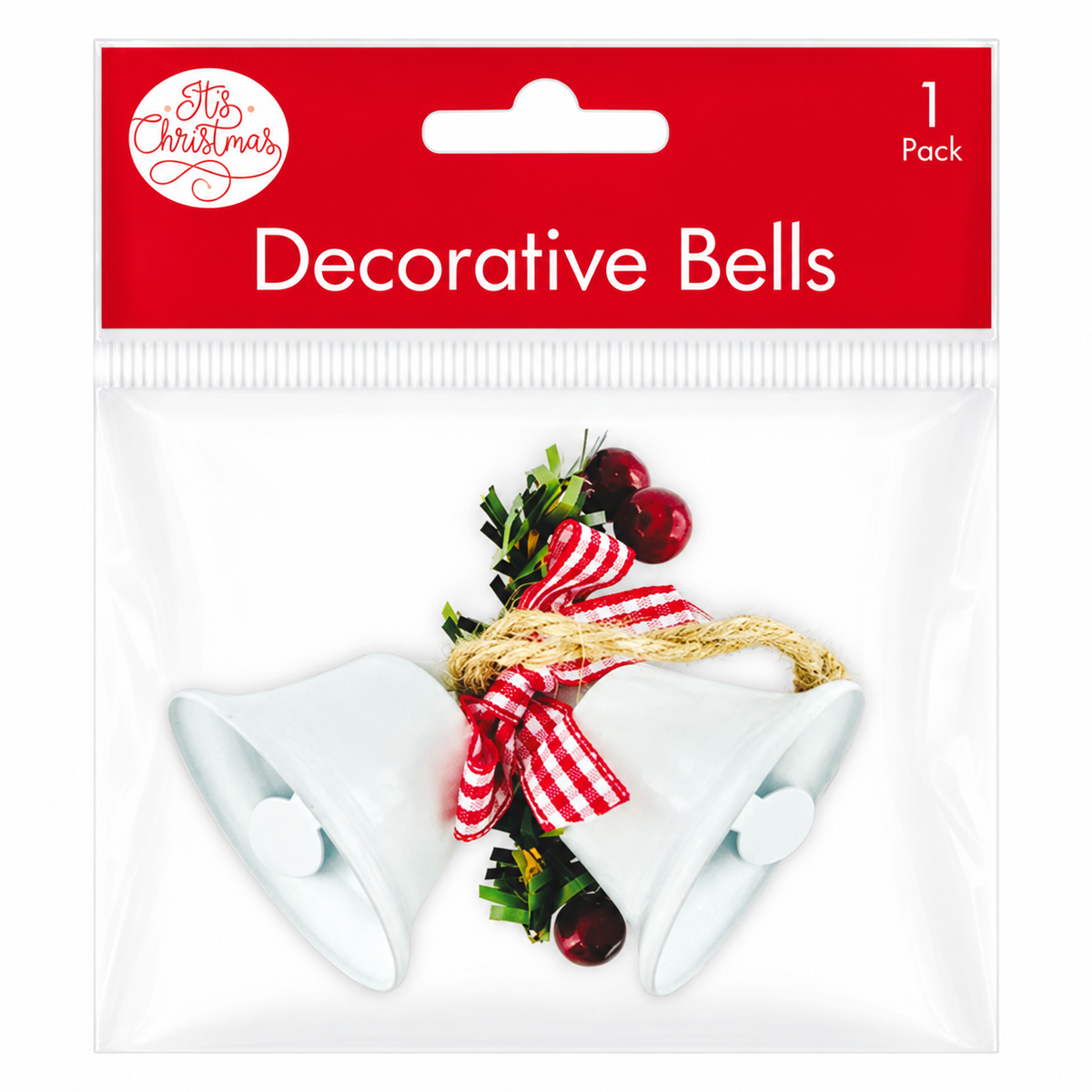 Silver Decorative Christmas Bells