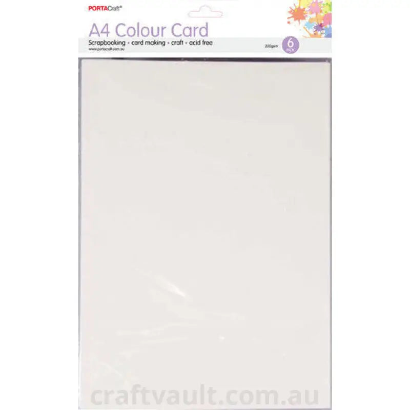 A4 Card 230gsm 6pk Cream