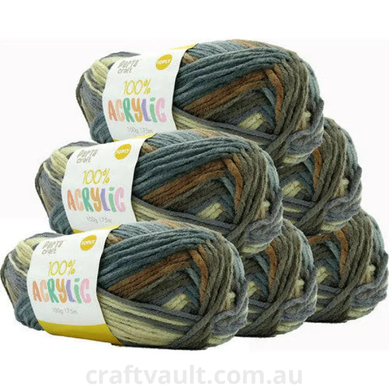 Acrylic Yarn 100g 175m 8ply Hi-Lo